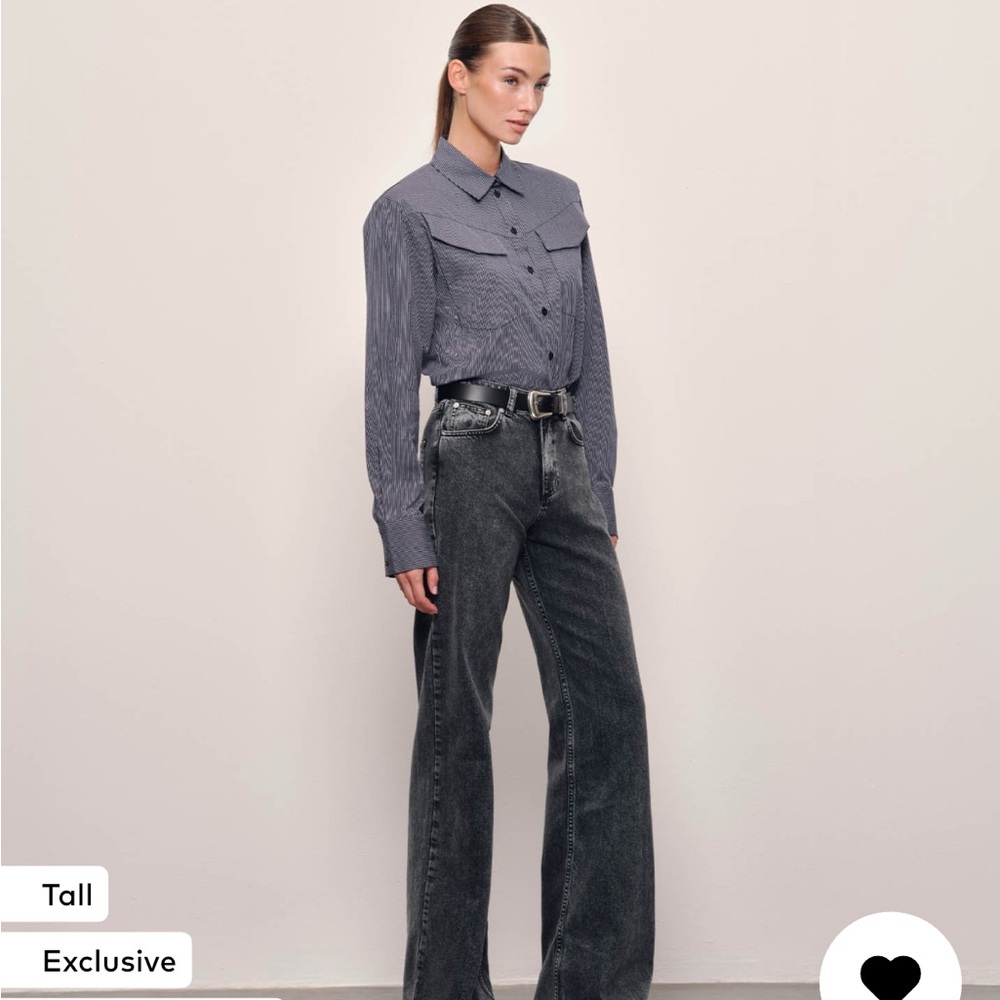 RÆRE by Lorena Rae Wide leg Jeans 'Mara Tall' in Grey